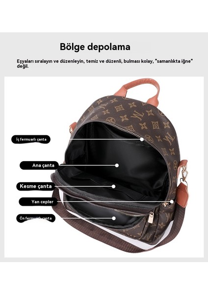 Omuz Çantası Presbiyeli Avrupa ve Amerikan Retro Büyük Kapasiteli Sırt Çantası (Yurt Dışından) indirimleri