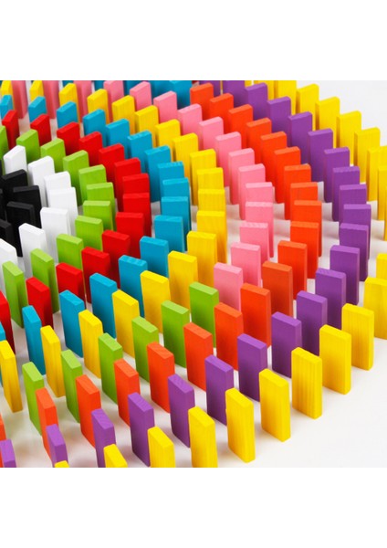 100 Adet Gökkuşağı Domino Bebek Bebek Erken Eğitim Eğitici Oyuncaklar (Yurt Dışından)
