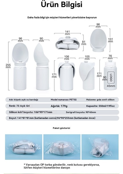 500 ml Evcil Hayvan Dışarı Su Bardağı Taşınabilir Su Besleyici (Yurt Dışından) fırsatları