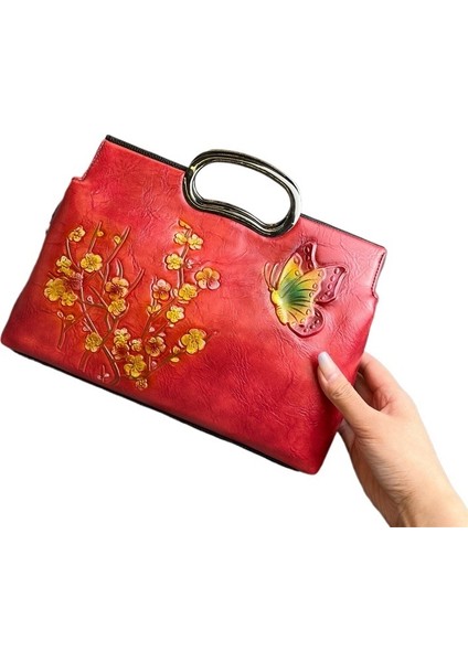 El Çantası, Küçük Kare Çanta, Vintage Bayan Yemek Çantası (Yurt Dışından)