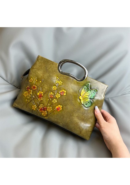 El Çantası, Küçük Kare Çanta, Vintage Bayan Yemek Çantası (Yurt Dışından)