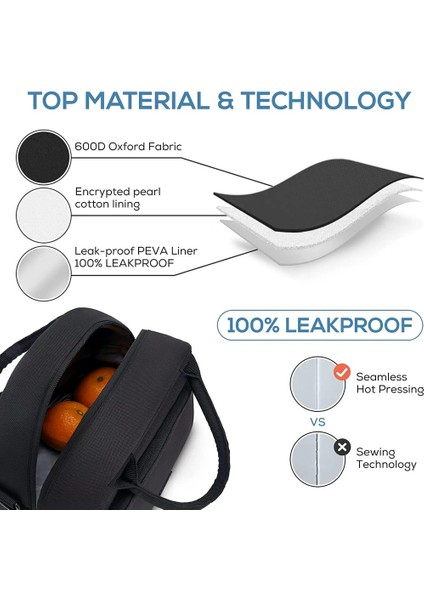 Büyük Kapasiteli Su Geçirmez Oxford Öğle Yemeği Çantası (Yurt Dışından) fiyatları