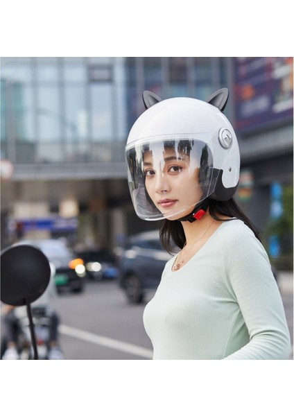 Erkekler ve Kadınlar Için Kedi Kulaklı Motosiklet Kaskı (Yurt Dışından) modelleri