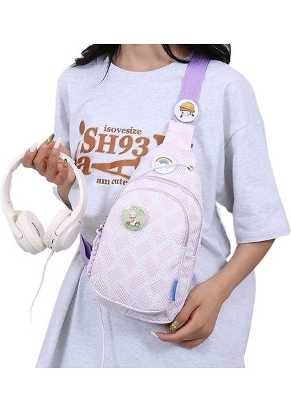 Göğüs Çantası Küçük Taze Tüm Uyumlu Hafif Kadın Çantası Omuz Çantası Kadın Basit Öğrenci Postacı Çantası (Yurt Dışından) fiyatları