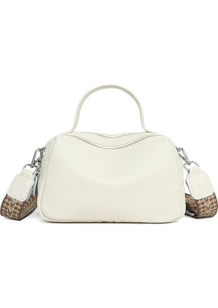 Üst Katman Dana Derisi Omuz Çantası Yaz Yeni Klasik Çift Çekme Büyük Kapasiteli Şık Çok Yönlü Kadın Çantası (Yurt Dışından) fiyatları