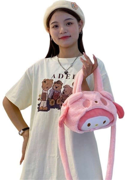 Sevimli Sanrio Peluş Bebek Çantası Büyük Kapasiteli Karikatür Çanta (Yurt Dışından) modelleri