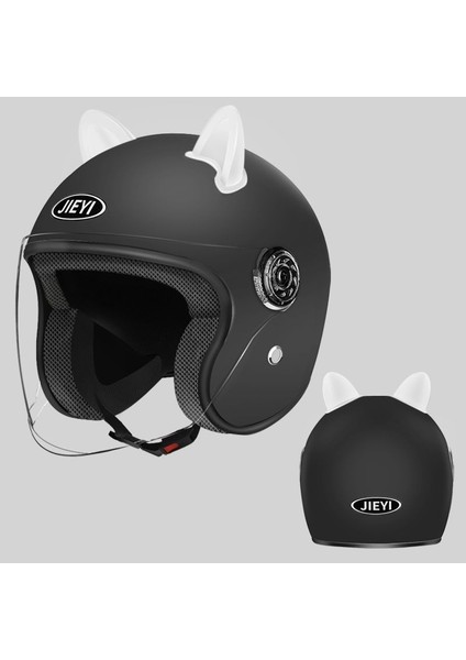 Erkekler ve Kadınlar Için Kedi Kulaklı Motosiklet Kaskı (Yurt Dışından)