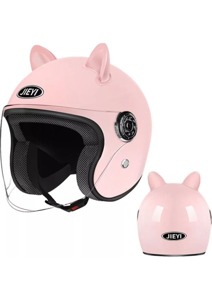 Erkekler ve Kadınlar Için Kedi Kulaklı Motosiklet Kaskı (Yurt Dışından)
