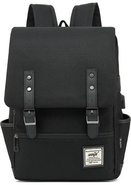 Erkek ve Kadın Açık Hava Tuval Büyük Kapasiteli Seyahat Sırt Çantası Moda Sırt Çantası (Yurt Dışından)