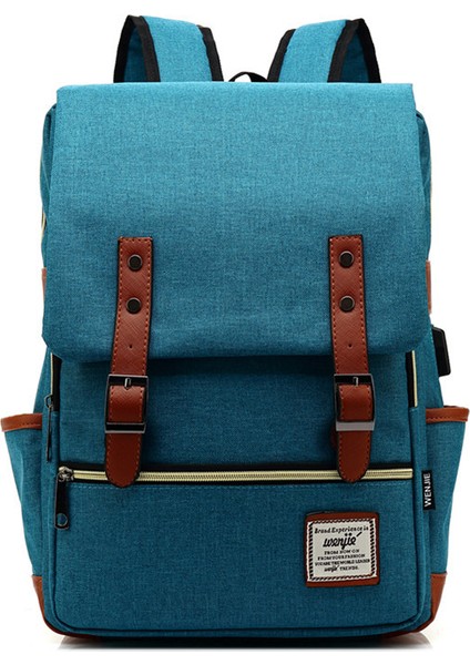Erkek ve Kadın Açık Hava Tuval Büyük Kapasiteli Seyahat Sırt Çantası Moda Sırt Çantası (Yurt Dışından)