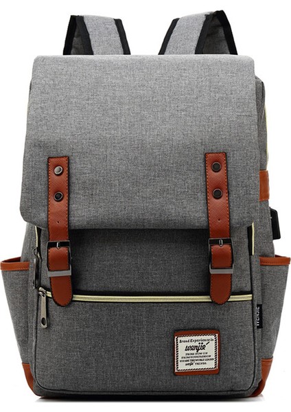 Erkek ve Kadın Açık Hava Tuval Büyük Kapasiteli Seyahat Sırt Çantası Moda Sırt Çantası (Yurt Dışından)