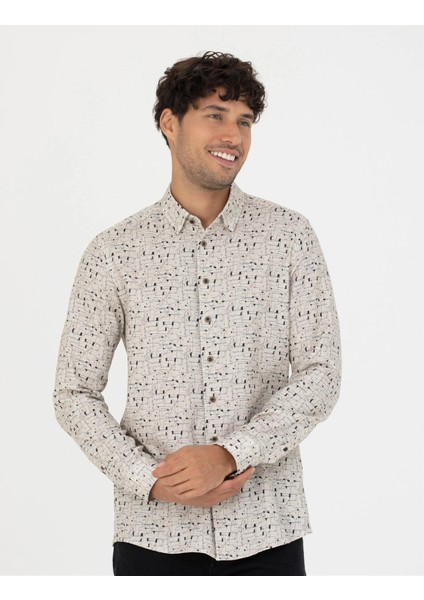 Erkek Slim Fit Uzun Kollu Gömlek