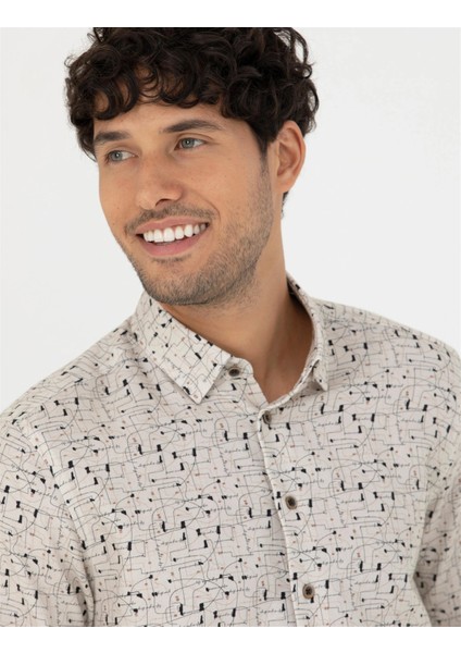 Erkek Slim Fit Uzun Kollu Gömlek