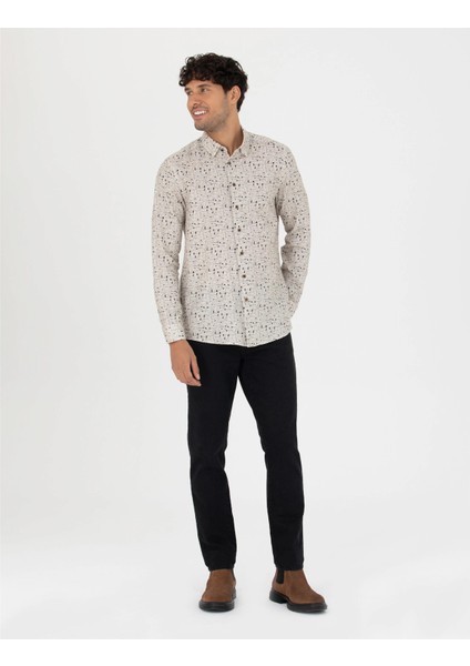 Erkek Slim Fit Uzun Kollu Gömlek