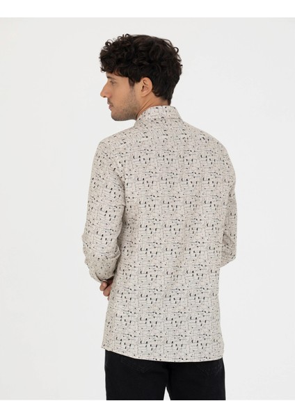 Erkek Slim Fit Uzun Kollu Gömlek