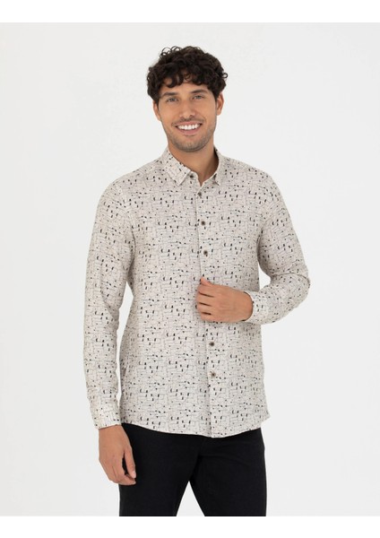 Erkek Slim Fit Uzun Kollu Gömlek