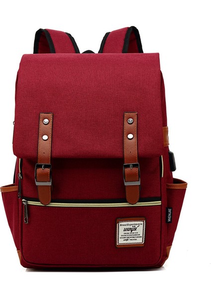 Erkek ve Kadın Açık Hava Tuval Büyük Kapasiteli Seyahat Sırt Çantası Moda Sırt Çantası (Yurt Dışından)