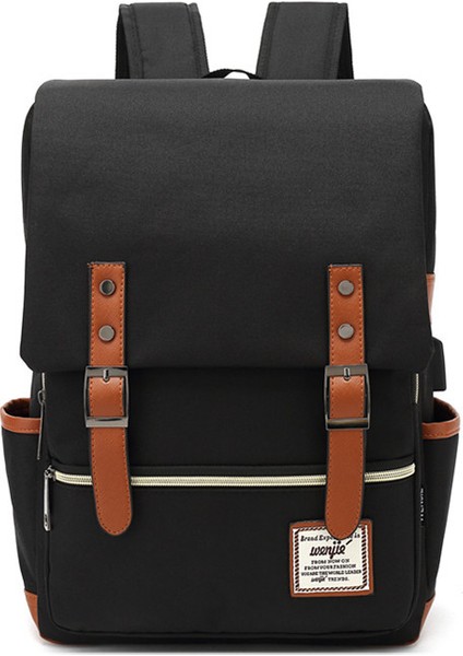 Erkek ve Kadın Açık Hava Tuval Büyük Kapasiteli Seyahat Sırt Çantası Moda Sırt Çantası (Yurt Dışından)