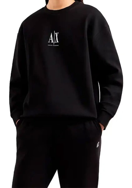 Kadın Bisiklet Yaka Sweatshirt