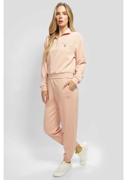 Kadın Olympe Half Fermuarlı Sweatshirt - Pembe fiyatları