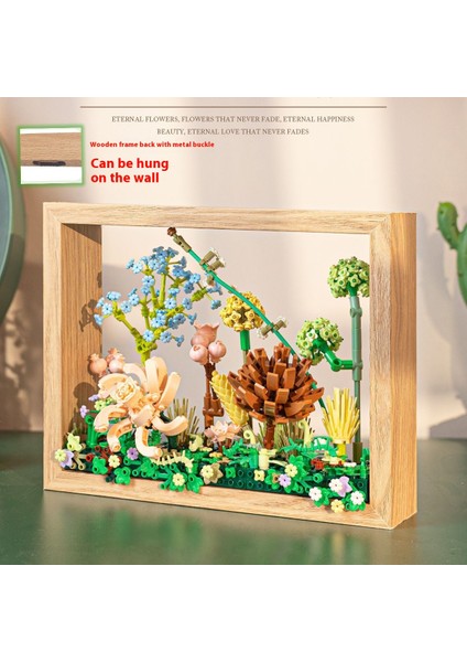 Yeni Monte Edilmiş Puzzle Yapı Taşları Buket Oyuncak Dekorasyon Hediyesi (Yurt Dışından)