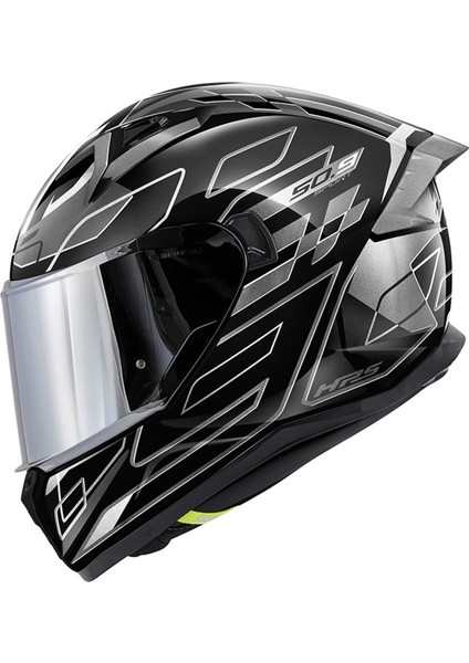 Gıvı 50.9 Assault Siyah-Tıtanıum-Gri Kask M