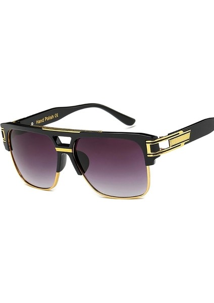 Klasik Lüks Erkek Güneş Gözlüğü Glamour Moda Marka Güneş Gözlüğü Kadınlar Için Yansıtılmış Retro Vintage Kare Tasarımcı Tonları (Yurt Dışından) fırsatları