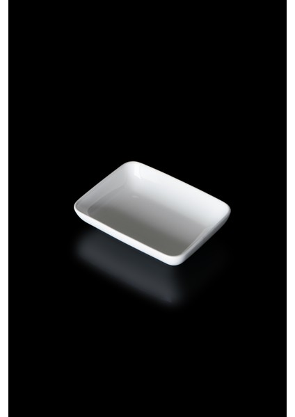 Bianco Perla Porselen Dikdörtgen Tabak - 15.5 cm