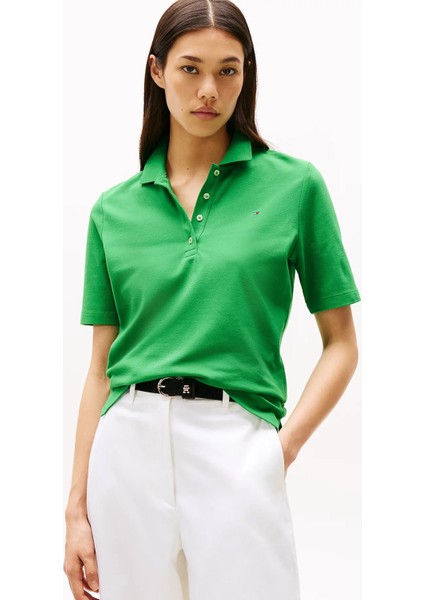 Kadın Th Pique 1985 Polo T-Shirt - Yeşil