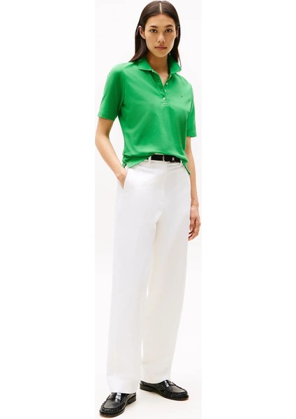 Kadın Th Pique 1985 Polo T-Shirt - Yeşil fiyatları