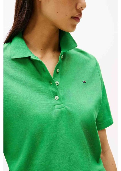 Kadın Th Pique 1985 Polo T-Shirt - Yeşil fırsatları