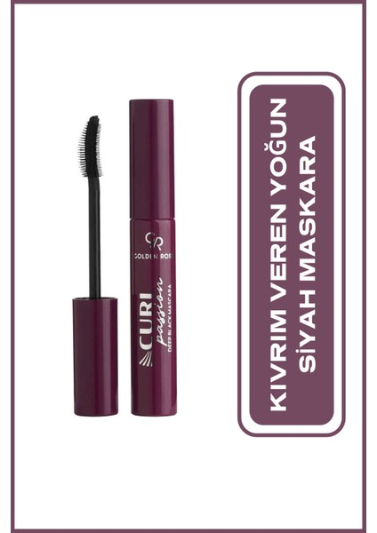 Curl Passion Deep Black Mascara - Kıvrım Veren Yoğun Siyah Maskara