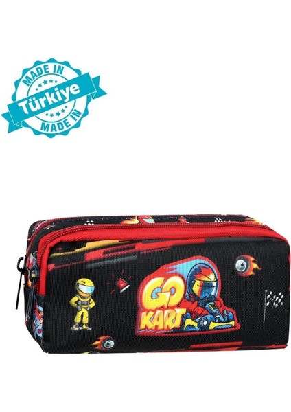 TCR-0022-705 Lisanslı Özel Desenli 2 Cepli Kalem Kutusu Kalemlik