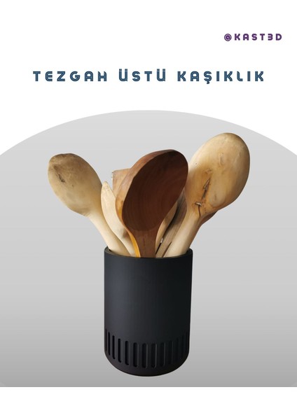 Luxury Tezgah Üstü Kaşıklık 3D Baskı 1 Adet