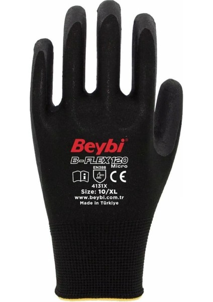 B-FLEX120 Micro Köpük Nitril Eldiven No:10 12 Çift