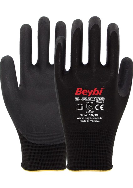 B-FLEX120 Micro Köpük Nitril Eldiven No:10 12 Çift