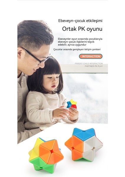 Çokgen Zeka Ikinci Mertebeden Rubik Küpü Bulmaca Erken Eğitim Egzersiz Düşünme Uzay Hayal Gücü (Yurt Dışından)