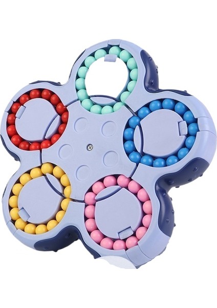 Sihirli Tekerlek Top Labirent Rubik Küp On Taraflı Sihirli Topu Dönen Çift Taraflı Top Sihirli Fasulye Dekompresyon Oyuncağı (Yurt Dışından)