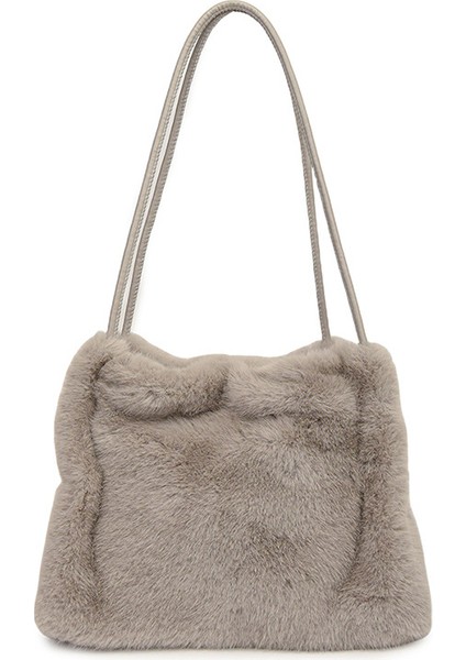 Büyük Kapasiteli El Omuz Crossbody Çanta Peluş Çanta (Yurt Dışından)