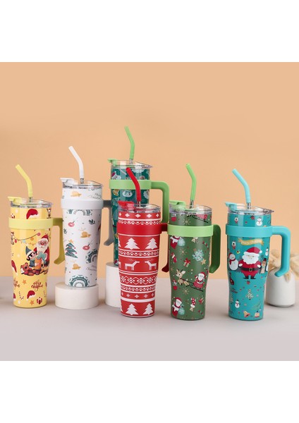 Noel Bardak Büyük Kapasiteli Kolu Araba Bardak 304 Paslanmaz Çelik Vakum Izolasyonlu Bardak (Yurt Dışından) fiyatları