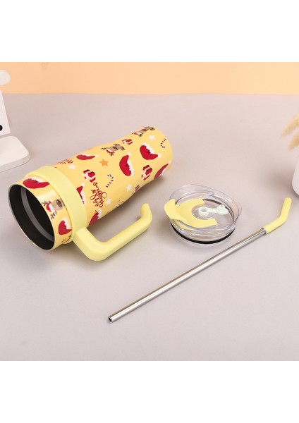 Noel Bardak Büyük Kapasiteli Kolu Araba Bardak 304 Paslanmaz Çelik Vakum Izolasyonlu Bardak (Yurt Dışından) modelleri