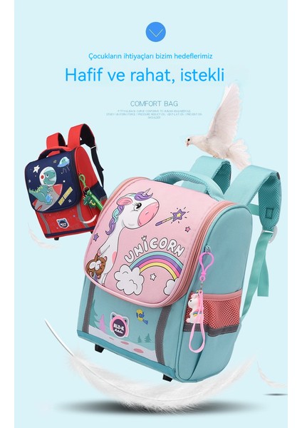 Ilkokul Öğrencileri Için Sevimli Karikatür Büyük Kapasiteli Hafif Sırt Çantası (Yurt Dışından) indirimleri