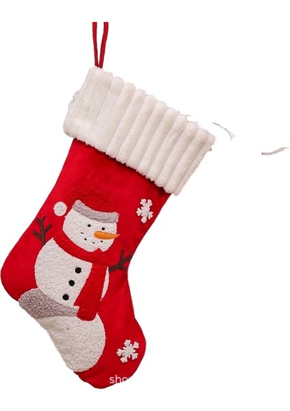 Noel Çorap Yaşlı Çocuk Hediye Şeker Çanta Noel Ağacı Şömine Dekorasyon Çorap (Yurt Dışından)