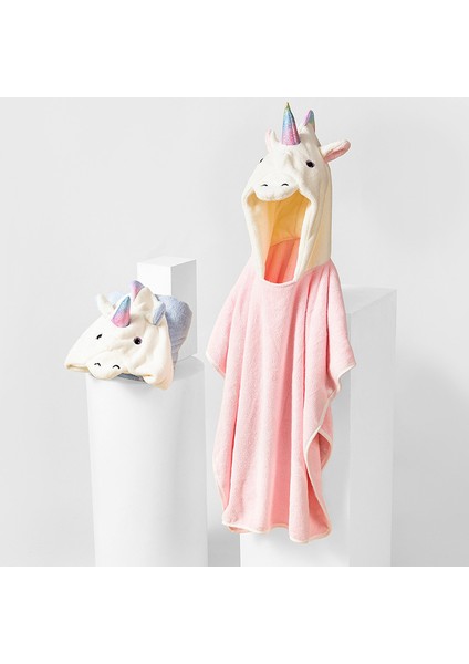 Çocuk Banyo Havlusu Bebek Çocuk Karikatür Banyo Havlusu Mercan Kadife Bornoz (Yurt Dışından) fiyatları