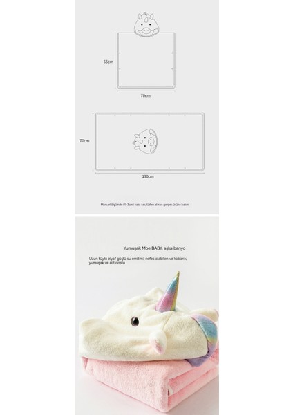 Çocuk Banyo Havlusu Bebek Çocuk Karikatür Banyo Havlusu Mercan Kadife Bornoz (Yurt Dışından) fırsatları