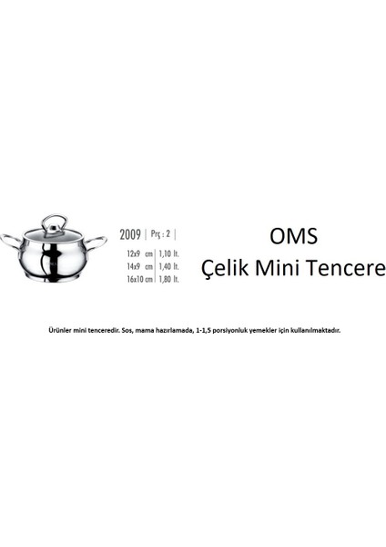 3'lü Tencere Takımı (Küre-Derin)