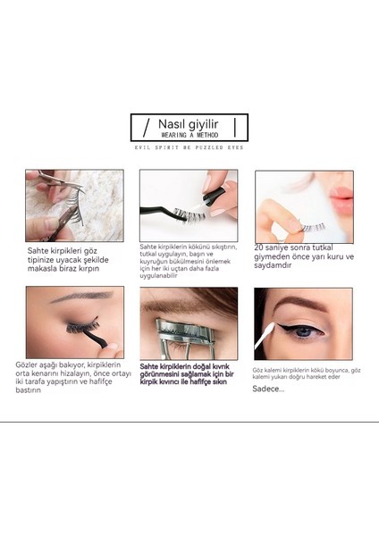 Avrupa ve Amerikan Lastik Şerit Yapıştırıcı Olmayan Sahte Kirpik Seti (Yurt Dışından) fırsatları