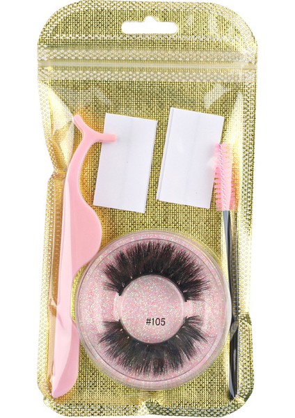 Avrupa ve Amerikan Lastik Şerit Yapıştırıcı Olmayan Sahte Kirpik Seti (Yurt Dışından)