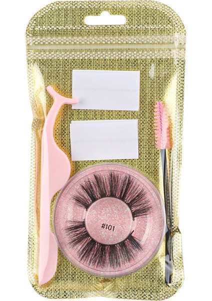 Avrupa ve Amerikan Lastik Şerit Yapıştırıcı Olmayan Sahte Kirpik Seti (Yurt Dışından)