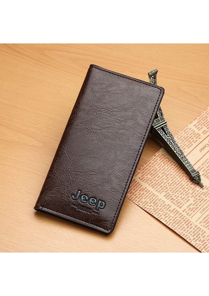Erkek Cüzdan Cüzdan Uzun Açık Çoklu Kart (Yurt Dışından)